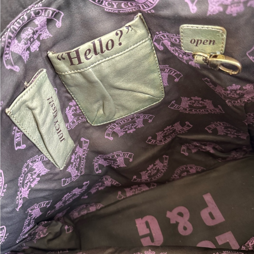 3 HR SALE 🚨 2002 XL Juicy Couture Black Scottie Tote - Picture 7 of 12